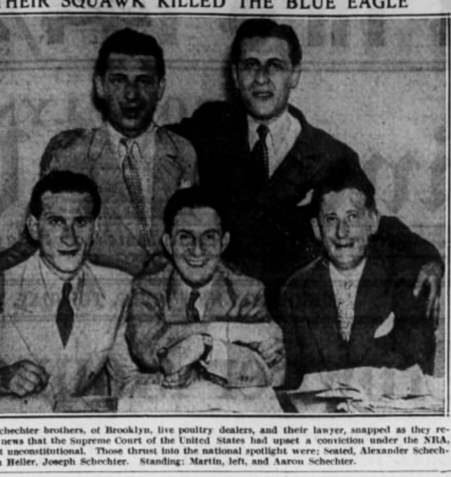 The Schechter brothers after their 1935 Supreme Court win