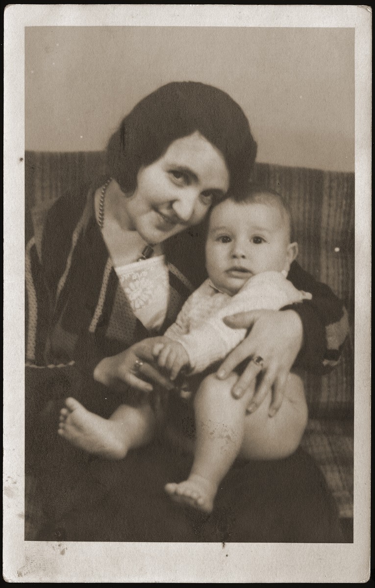 Helen (Berkovic) Goldberger and her son Gus.